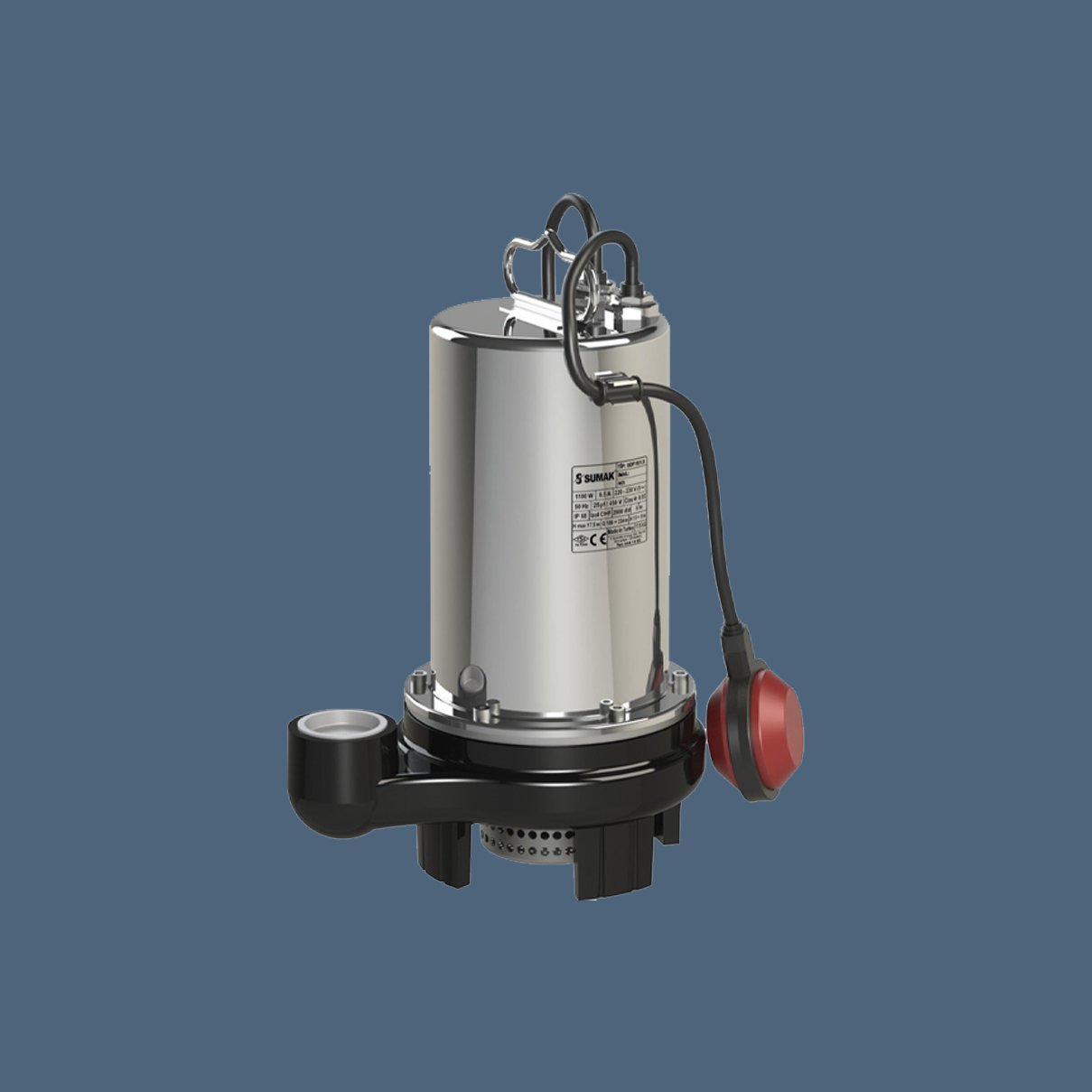  Sumak SDF15 1,5 HP Paslanmaz Kirli Su Dalgıç Pompa
